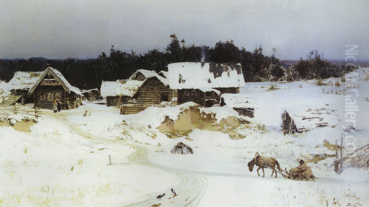 Zima. Imocency Oil Painting by Vasily Polenov