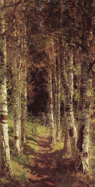 Berezovaa allea Oil Painting by Vasily Polenov
