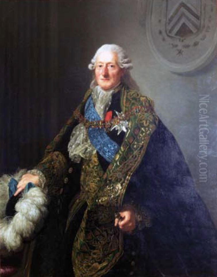 Portrait ofLouis Augustin d'Affry(1713-1793) Oil Painting by Alexander Roslin