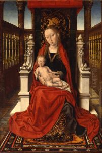Enthroned Maria with child