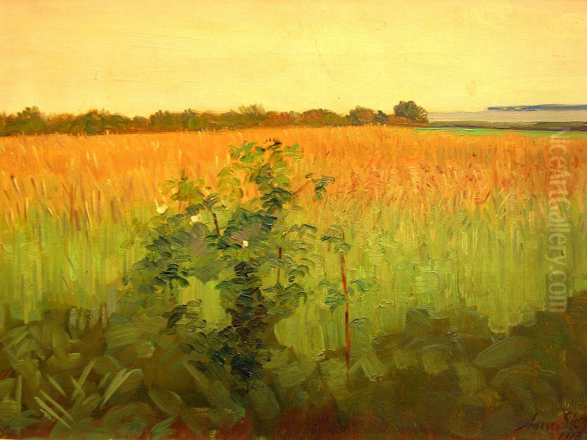 Fields. Oil Painting by Agnes Slott-Mrller