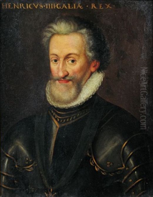 Henri IV(1553-1610) en buste Oil Painting by Unidentified location