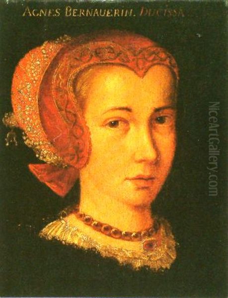 Agnes Bernauer as Duchess of Bavaria Oil Painting by unknown