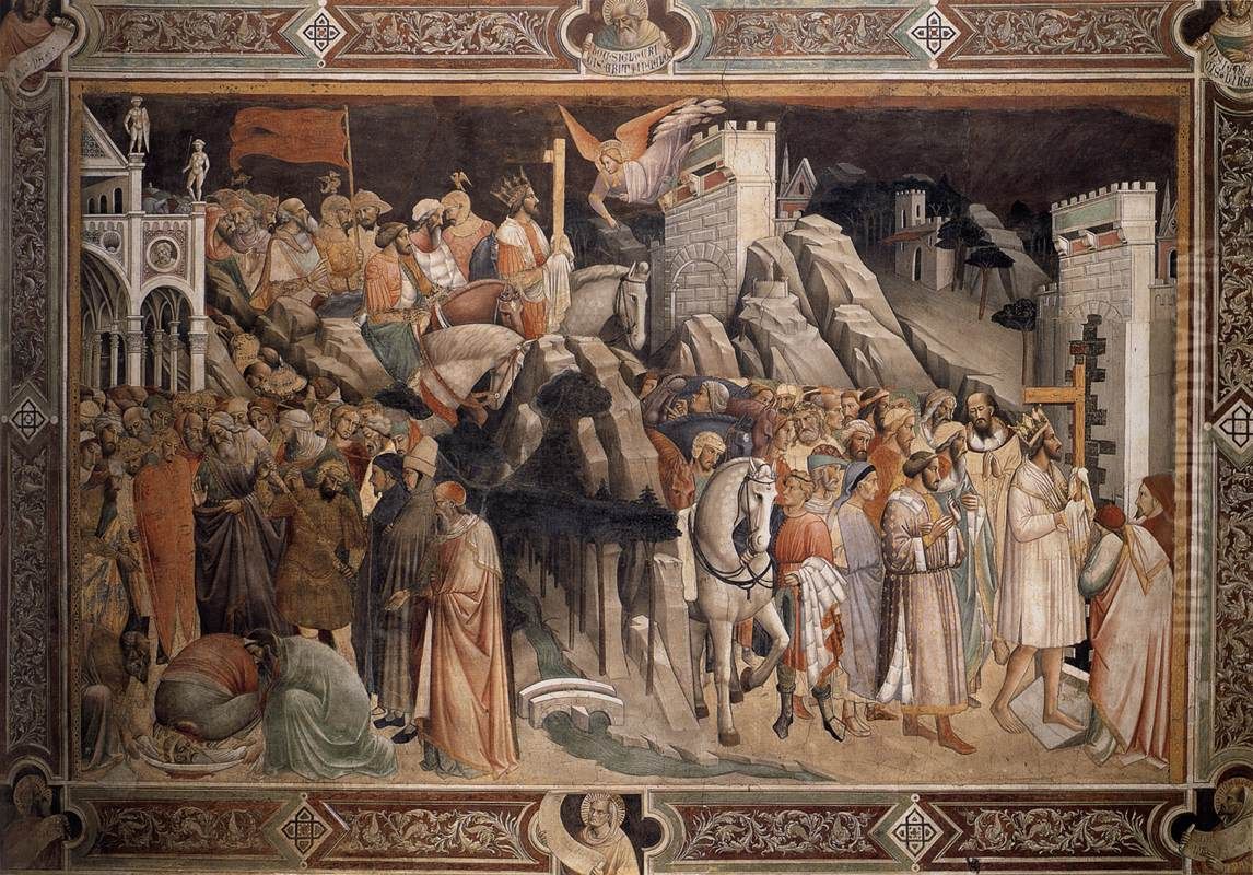 The Triumph of the Cross Oil Painting by Agnolo Gaddi
