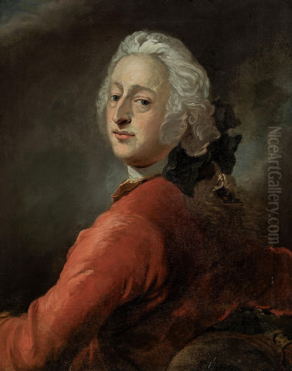 Portrait of admiral Simon Hooglant. Oil Painting by Peder Als