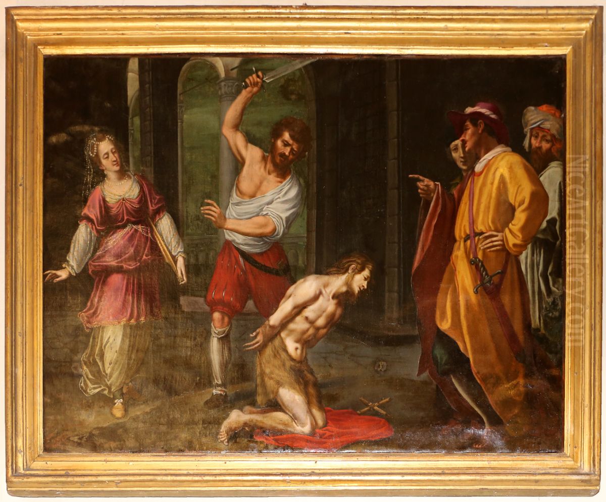 The Beheading of the Baptist Oil Painting by Agostino Ciampelli