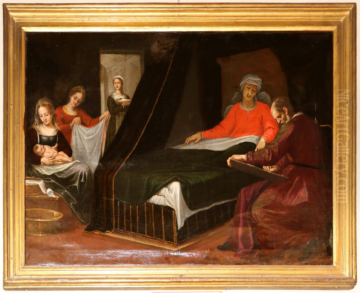 The Birth of the Baptist Oil Painting by Agostino Ciampelli