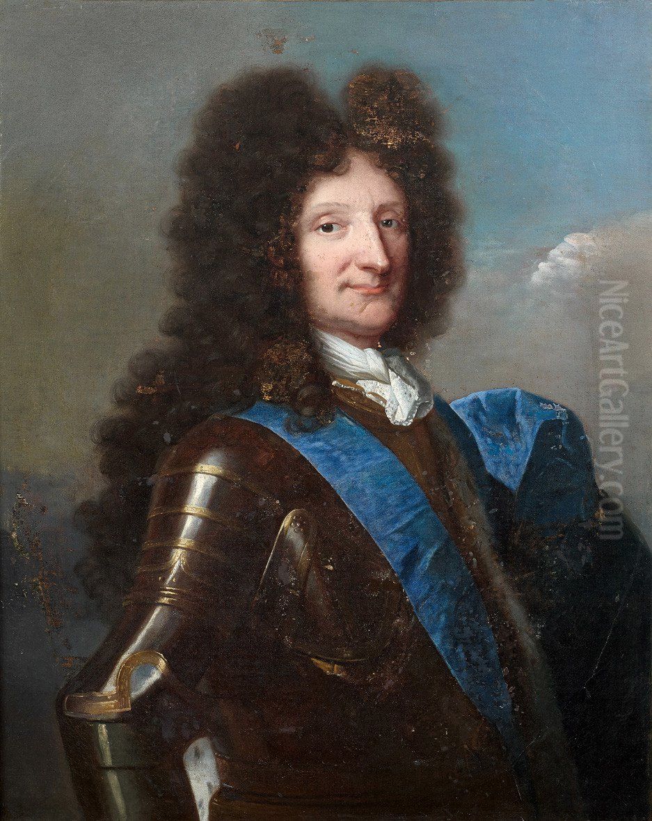 Portrait of Duc de Saint-Aignan  (1648-1714) Oil Painting by Hyacinthe Rigaud