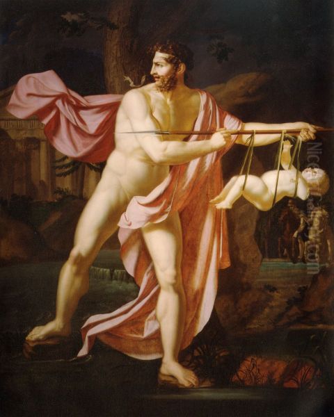 MetabusandCamilla Oil Painting by Jean-Baptiste Peytavin