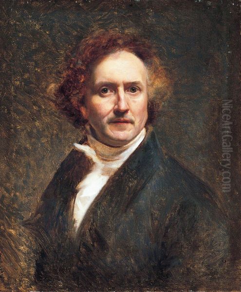 Self-Portrait Oil Painting by Jerome-Martin Langlois