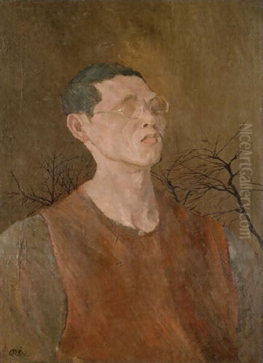 Self-portrait Oil Painting by Aimitsu