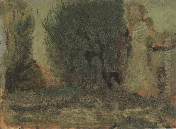 Landscape in Manchuria Oil Painting by Aimitsu