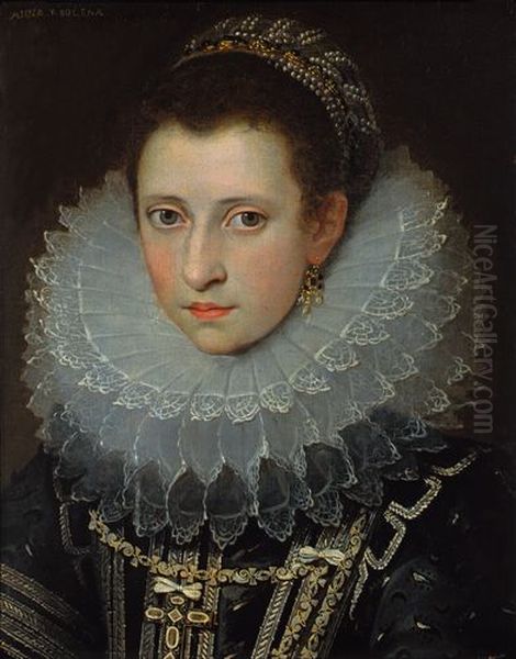 Portrait of unknown lady Oil Painting by Frans Pourbus the younger