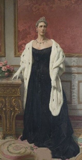 Portrait of Marie Henriette of Austria Oil Painting by Aime Stevens