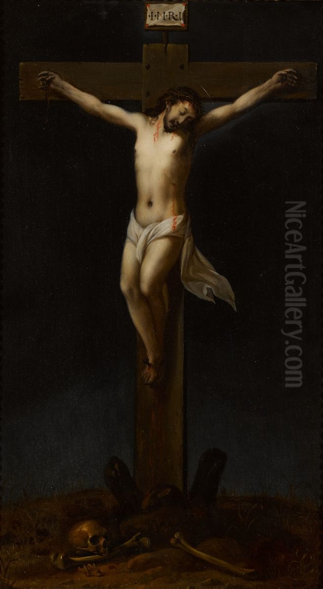 Crucifixion Oil Painting by Francois Verwilt