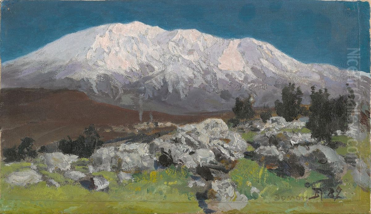 <<Tite Hermon mefta>> Oil Painting by Vasily Polenov