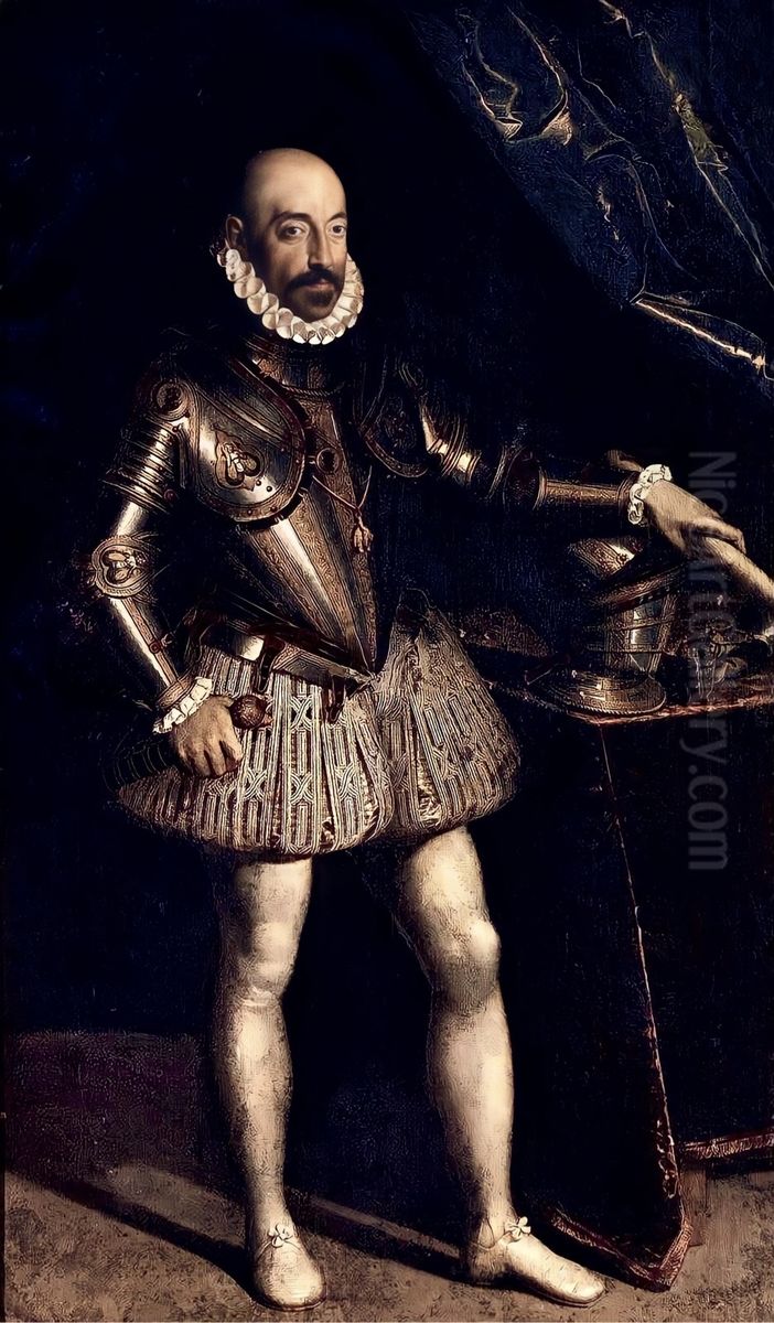 Portrait of Marcantonio II Colonna, Prince of Paliano Oil Painting by Scipione Pulzone