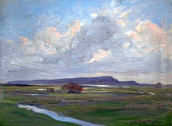 West Cornwall Landscape Oil Painting by Albert Chevallier Tayler