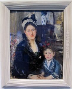 Portrait of Mme Boursier and Her Daughter