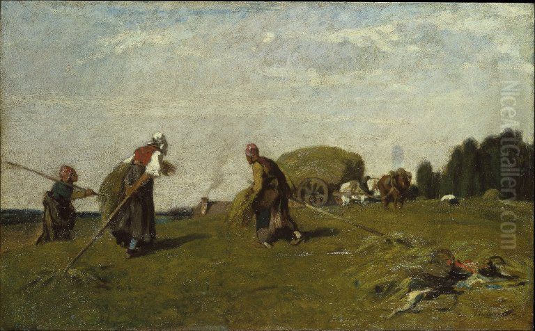 The Reapers Oil Painting by Eugene Fromentin