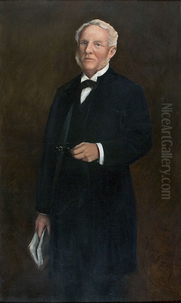 Albert Harkness (1822-1907) Oil Painting by William Merritt Chase