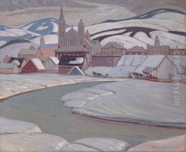 Baie-Saint-Paul Oil Painting by Albert H. Robinson