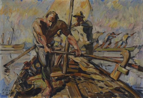 Tezaki Oil Painting by Albert Sirk