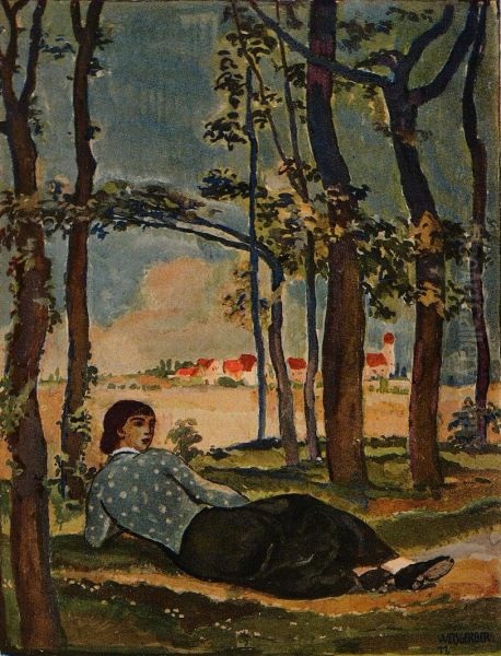 Im Grunen Oil Painting by Albert Weisgerber