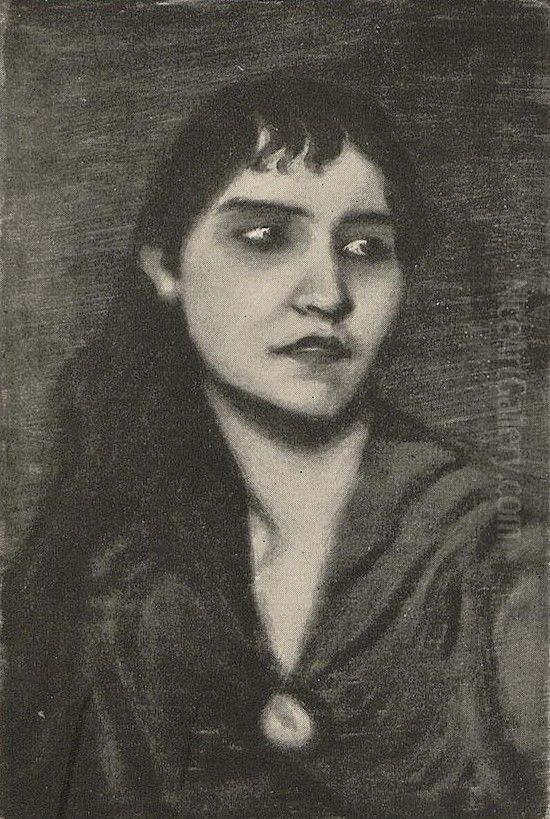 Bildnis einer Frau Oil Painting by Albert von Keller Bildnis einer Frau Oil Painting by Albert von Keller