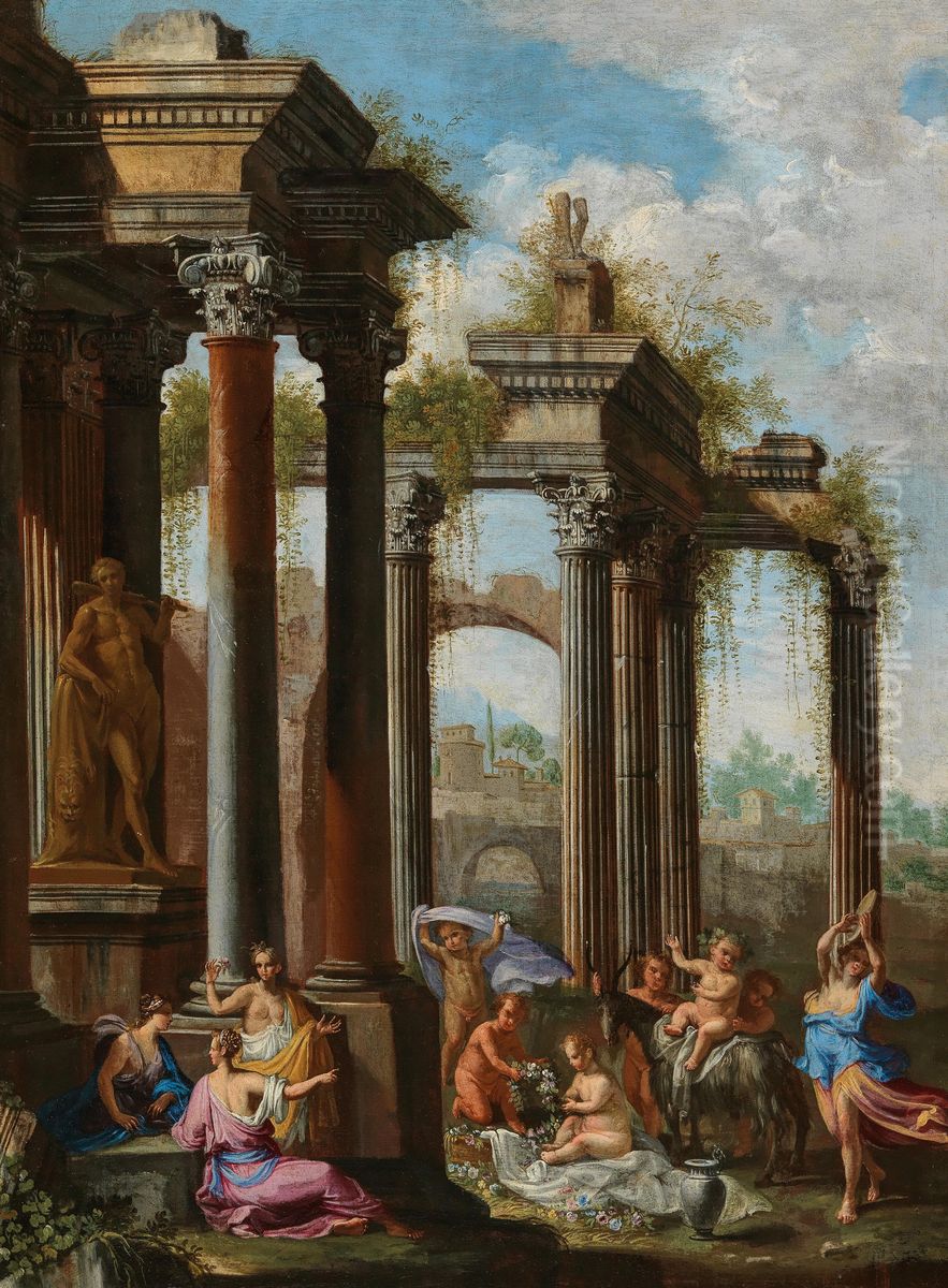 An Allegory of Spring Oil Painting by Alberto Carlieri