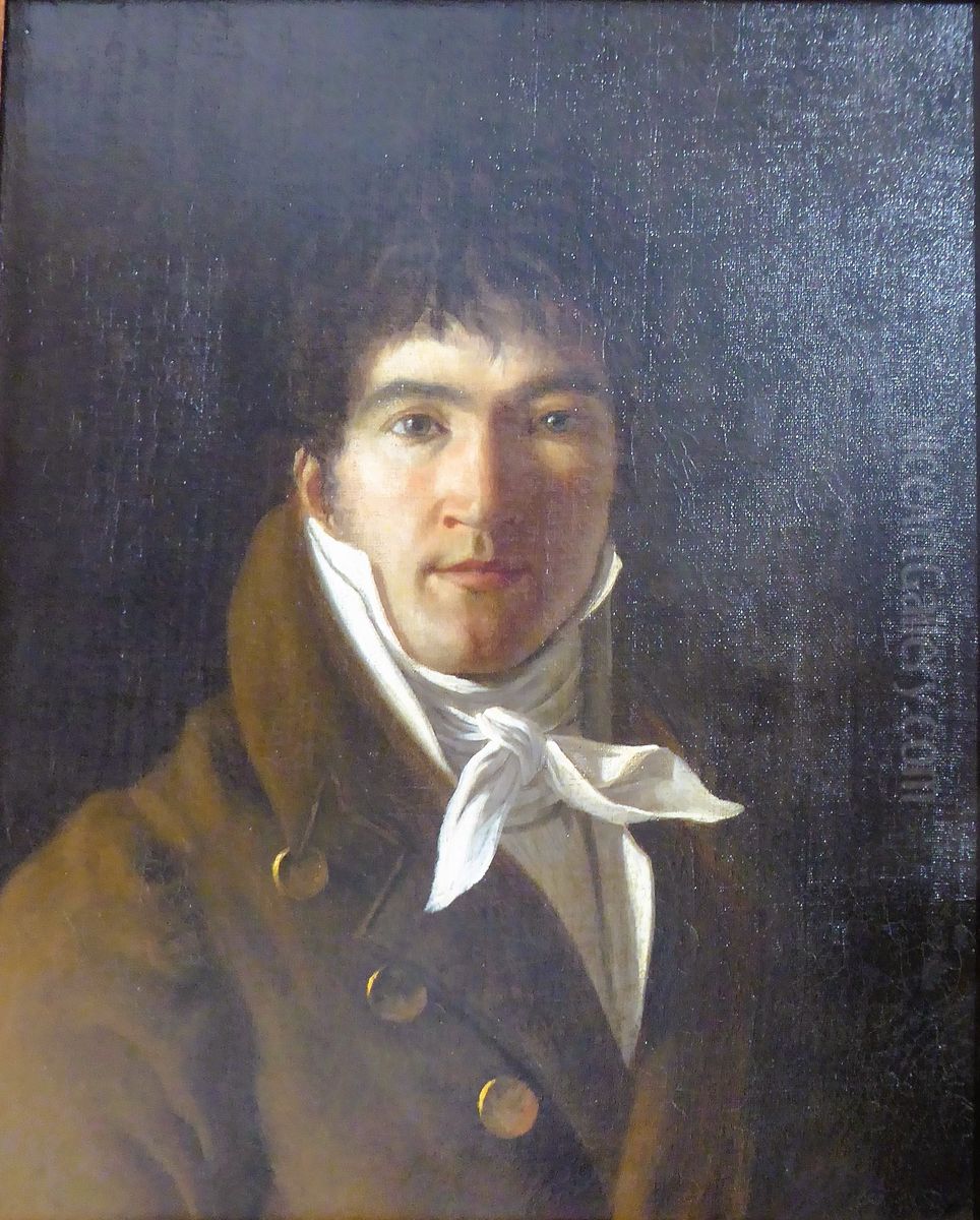 self-portrait Oil Painting by Mathieu Cochereau