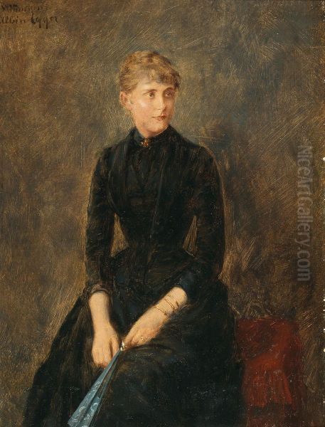 Portrait of the singer Hedwig Helbig Oil Painting by Albin Egger-Lienz