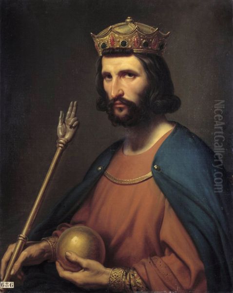 Hugh Capet Oil Painting by Charles de Steuben
