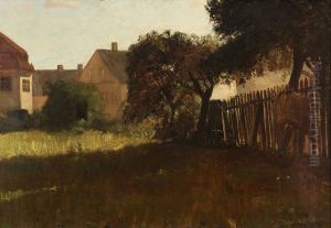 A summer day in a Garden in Vesterbro, Copenhagen
