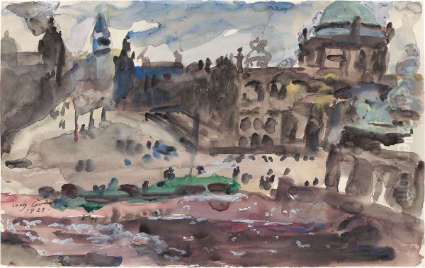 Schlossfreiheit (Berlin) Oil Painting by Lovis Corinth