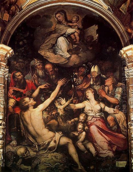 Alegoria de la Inmaculada Concepcion Oil Painting by Luis de Vargas