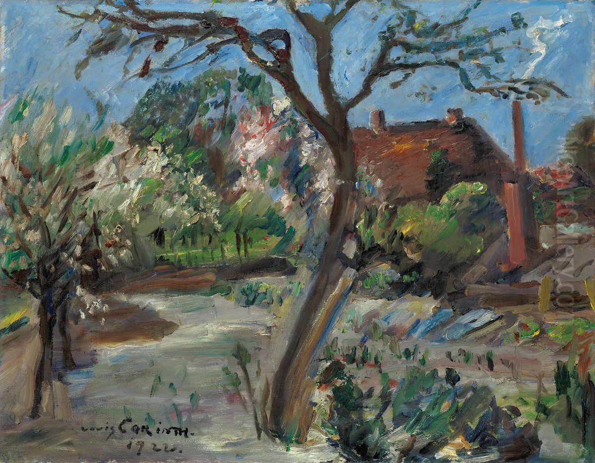 Landscape in early spring Oil Painting by Lovis (Franz Heinrich Louis) Corinth