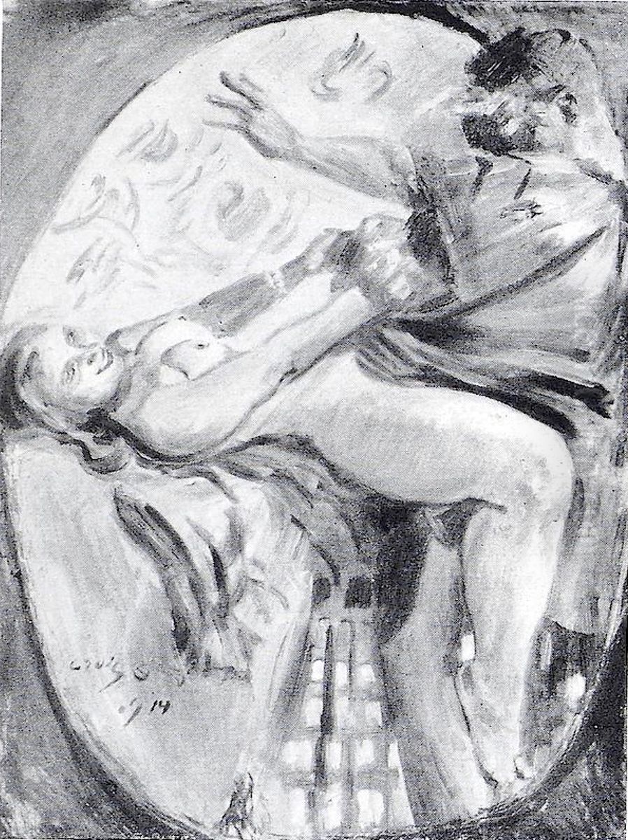Joseph und Potiphars Weib, 1. Fassung Oil Painting by Lovis (Franz Heinrich Louis) Corinth
