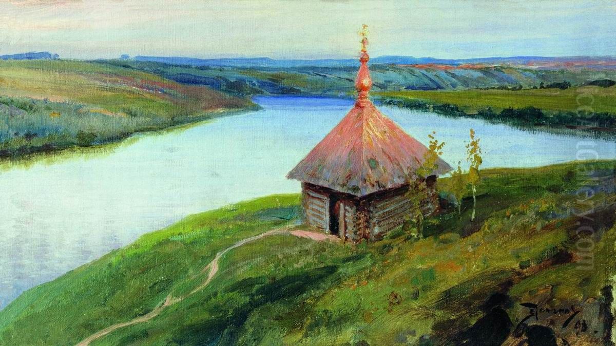 Casovna na beregu Oki Oil Painting by Vasily Polenov