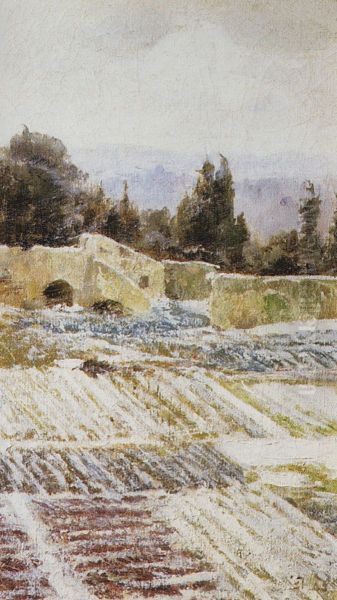 Zima v Rime Oil Painting by Vasily Polenov