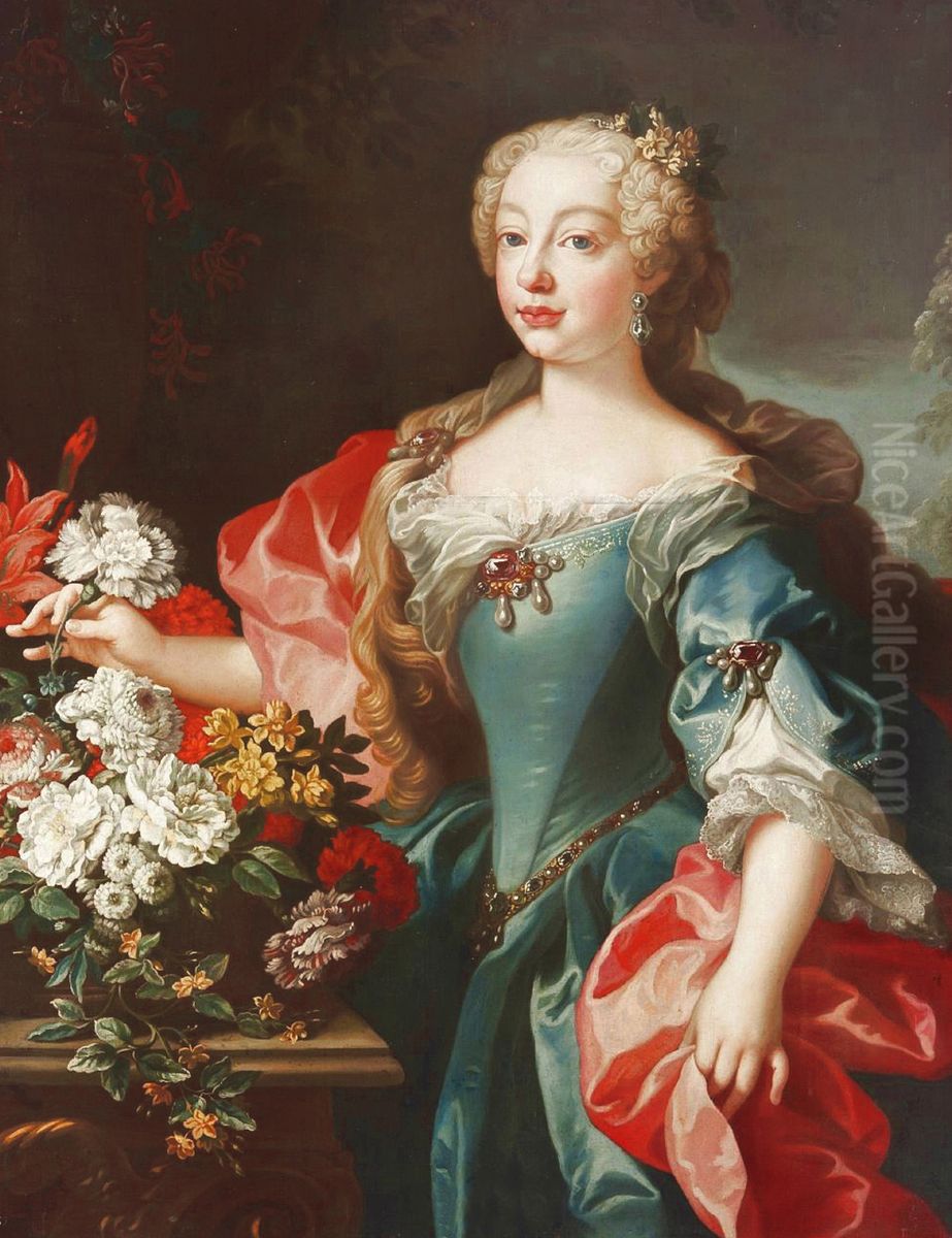 So-called portrait of Laura Chigi Albani della Rovere Oil Painting by Unidentified painter