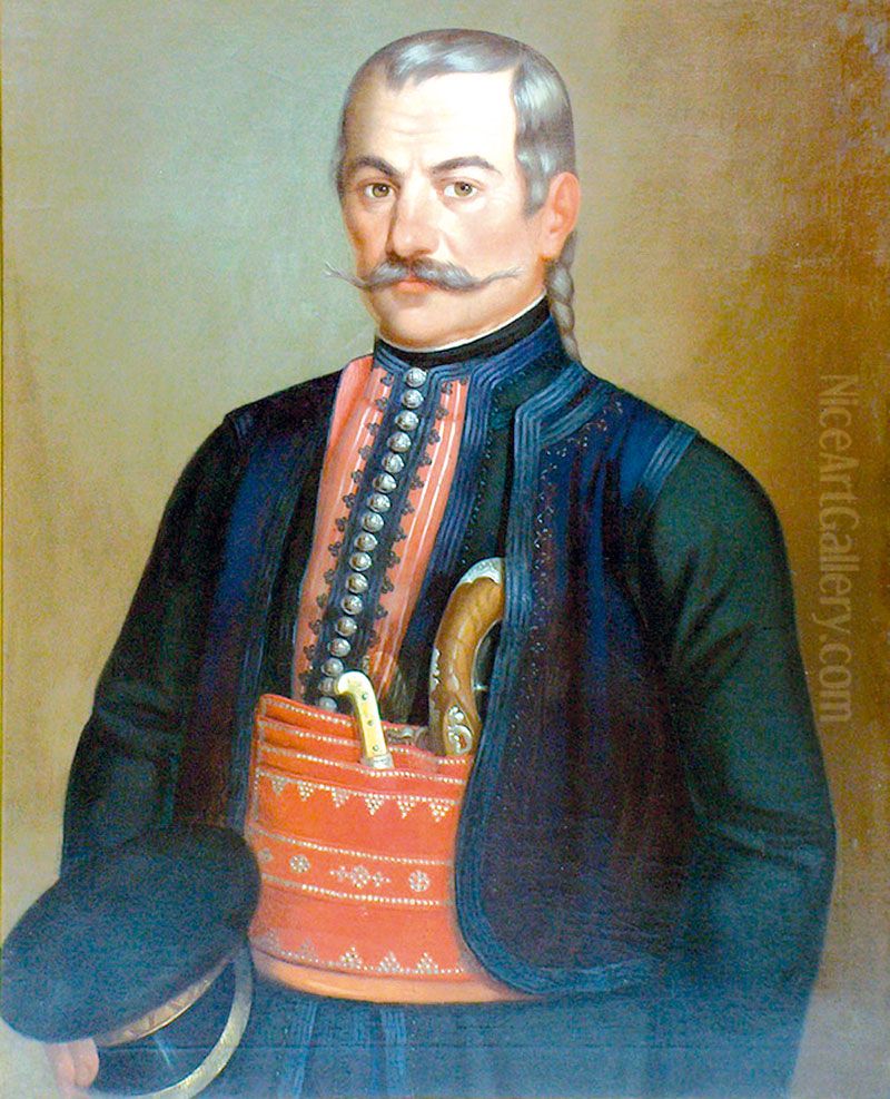 Aleksa Nenadovic Oil Painting by Uros Knezevic