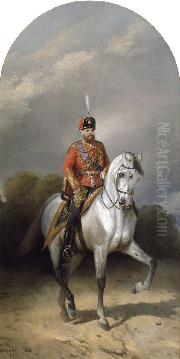 <<Aleksandr III>> Oil Painting by Nikolai Sverchkov