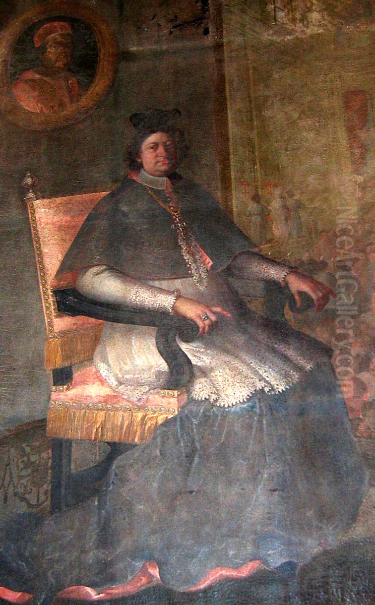 Aleksander Wyhowski, bishop of Lutzk Oil Painting by Michelangelo Palloni Aleksander Wyhowski, bishop of Lutzk Oil Painting by Michelangelo Palloni