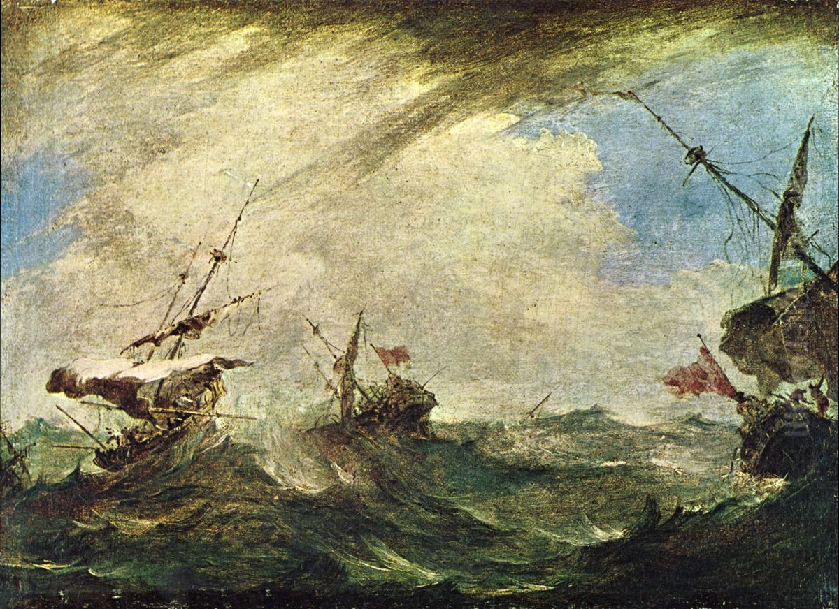 Tempest on the Sea Oil Painting by Francesco Guardi