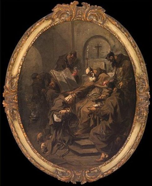 Consecration of a Franciscan Friar Oil Painting by Alessandro Magnasco
