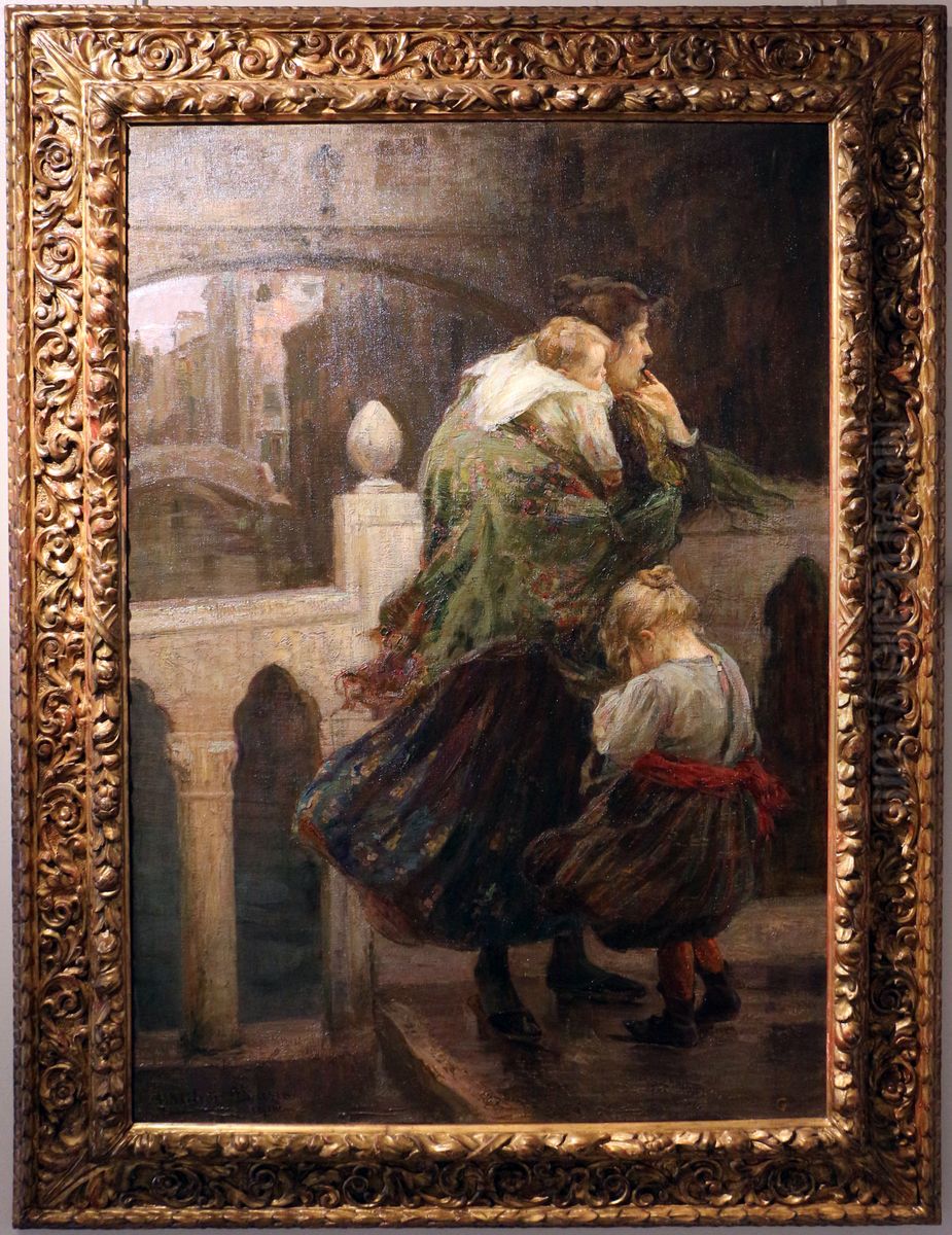 sospiri Oil Painting by Alessandro Milesi