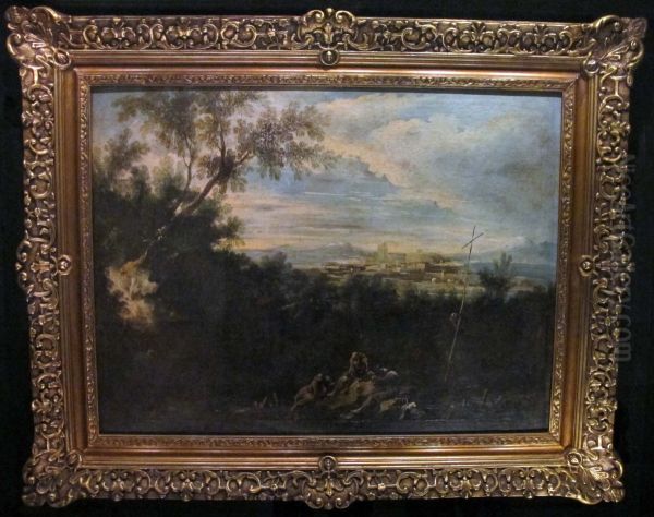 Three Eremits Oil Painting by Alessandro Magnasco