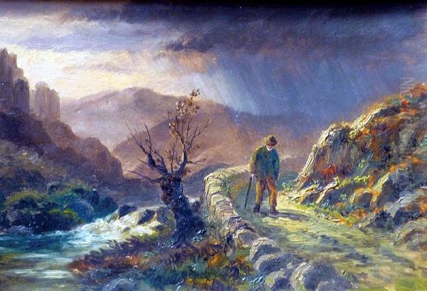 The Lonely Road Oil Painting by Alexander Mann