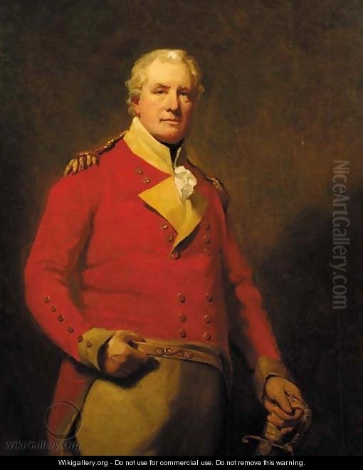 Portrait of Lieutenant-General Alexander Mackenzie Fraser of Inverallochy, M.P. (c.1758-1809). Oil Painting by Henry Raeburn